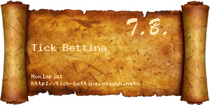 Tick Bettina névjegykártya
